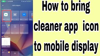 How to bring cleaner app icon to mobile display [upl. by Critta322]