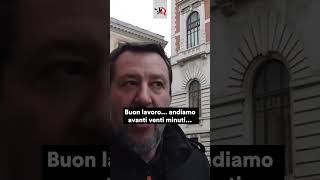 APPALTI ANAS SALVINI NON RISPNDE E AUGURA quotBUON NATALEquot shorts news [upl. by Ahsekahs]