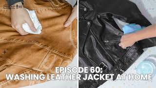 Washing Leather Jacket at Home [upl. by Lorette]