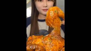 The Fiery Feast ASMR Spicy Chicken Mukbang Adventure mukbang [upl. by Aniroz]