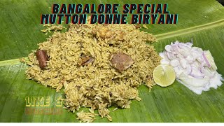 Bangalore Special Mutton Donne Biryani  StepbyStep Guide  Aruvis Kitchen [upl. by Enogitna]