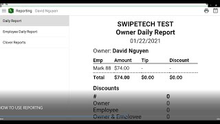 Nail Salon POS HOW TO USE REPORTNG [upl. by Robaina437]