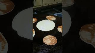 Making pancake on griddle platesnackshortvedioviralfallingangel [upl. by Nitsud469]