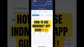 “INDmoney App📱💰StepbyStep Guide for Beginners” shorts viral trending [upl. by Brodie444]