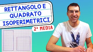 Problema con Rettangolo e Quadrato Isoperimetrici  2ª Media Tutorial per genitori [upl. by Nerhtak]