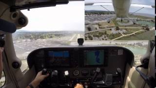 Cessna 172 Learning to Land in the Center of the Runway [upl. by Aninaj]