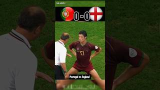 Portugal vs England 2006  World Cup Quarter Final  Cristiano Ronaldo cr7 football goals [upl. by Kleon117]