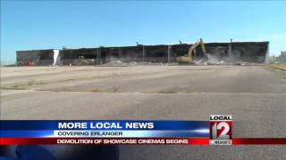 Demolition of Showcase Cinemas begins in Erlanger [upl. by Soinski728]