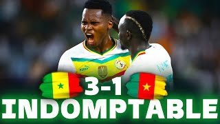 🔥 Le SENEGAL INDOMPTABLE BAT LE CAMEROUN 31  Sadio Mané Sarr et Diallo buteurs [upl. by Cindra]