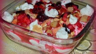 Mixed fruit Biscuit Pudding By Chef Shaheen [upl. by Edy]