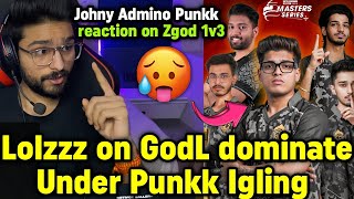 Lolzzz on GodL dominate under Punkk Igling 🥵 Jonathan Admino reaction on Zgod 1v3 😲 [upl. by Narhet]