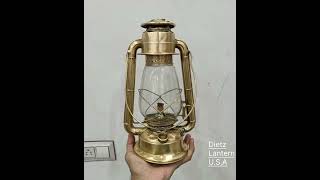 Dietz Kerosene Lantern  Brass Hurricane Lantern Made In USA [upl. by Doreen]