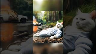 quotPeril in the Ravine A Cats Fight for Survivalquot ai kitten cat shorts shortvideo funny [upl. by Manheim973]