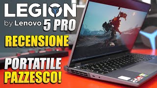 Lenovo Legion 5 Pro un portatile gaming PAZZESCO  Recensione [upl. by Baniez910]