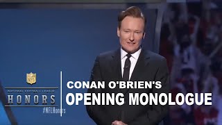 Conan OBriens Opening Monologue from the 2016 NFL Honors [upl. by Aidul816]