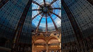 Galeries Lafayette in Paris  Coupole paris shopping travel [upl. by Sauncho]