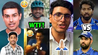 NO WAY He ACTUALLY did it…🤣 Rohit Vs Hardik Dhruv Rathee amp Thugesh Triggered Insaan MS Dhoni [upl. by Mailand]