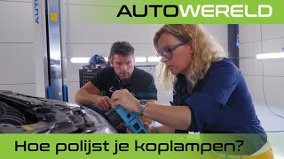 Masterclass koplampen polijsten  Stipt Polish Point  RTL Autowereld [upl. by Novled]