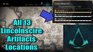 Assassins Creed Valhalla All Lincolnscire Artifacts Locations guide [upl. by Retlaw476]