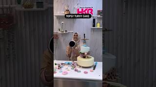 Anti gravity cake  topsy turvy cake  candy theme fondant cake [upl. by Durrett]