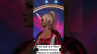 First look at a New Updated Karmen Petrovic in wwe2k24 [upl. by Cirnek638]