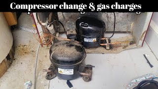 How to change fridge compressor amp Gas Charging [upl. by Affrica]