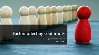 Factors Affecting Conformity [upl. by Behre]