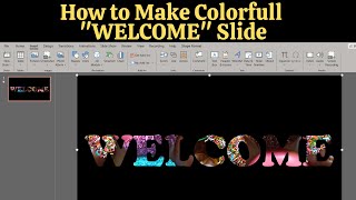 PPT me impressive ppt slide kaise banaye  How to make impressive welcome Slide in PPT [upl. by Camella]