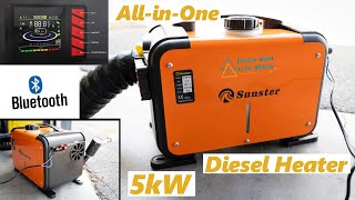 5kW Diesel Heater with Bluetooth and Automatic Altitude Compensation sunsterofficial [upl. by Avonasac649]