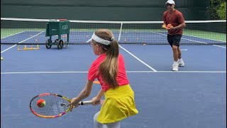 High Performance Tennis Drills for kids with Coach Brian Dabul [upl. by Tarrance867]