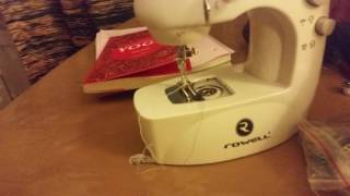 Rowell alt bobin değiştirme mini dikiş makinası mini sewing machine la maquina pequeña para coser [upl. by Plumbo619]