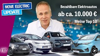 Preiswerte Elektroautos 2021 von 10000 bis 25000 Euro inkl Förderung  Meine Neuwagen Top10 [upl. by Triny77]