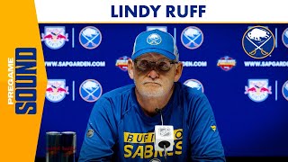 Luukkonen Expected To Start In Munich  Head Coach Lindy Ruff At Morning Skate [upl. by Harimas932]