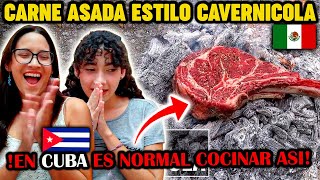 🇨🇺CUBANAS REACCIONAN a Carne Asada estilo Cavernícola  La Capital [upl. by Goddart]