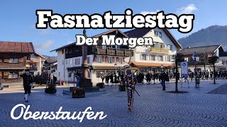 👺 Staufner Fasnatziestag 2024  Der Morgen 🥁 Brauchtum in Oberstaufen🏔️ [upl. by Atteloiv]