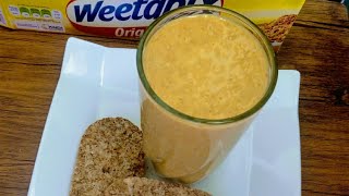 WEETABIX BREAKFAST SMOOTHIE  NO SUGAR  QUICK FIX [upl. by Assetal]