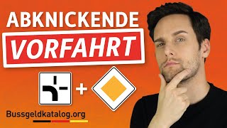 Abknickende Vorfahrtsstraße ☝  Schilder Blinken Vorfahrt  bussgeldkatalogorg [upl. by Danforth]