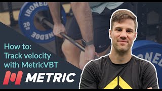 Velocity based training on your phone  Setting up the Metric VBT app [upl. by Dranyer]