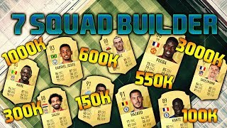 FIFA 19 7 SQUAD BUILDER 100K 150K 300K 550K 600K 1M 3M SQUAD BUILDER FIFA 19 SQUADS [upl. by Moule]