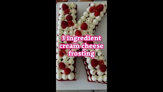 Nonrunny pipeable and quick cream cheese frosting [upl. by Eimat]