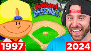 I Played Backyard Baseball 27 Years Later And It Was Amazing [upl. by Maidel837]