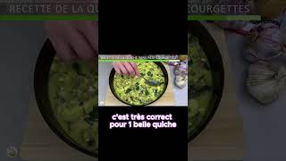 Extrait de la recette Quiche à la courgette Quiche sans pâte [upl. by Horn]