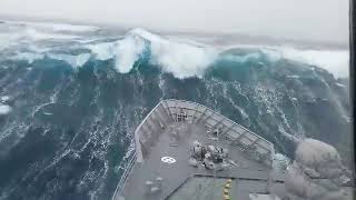 Ships in Storms  10 TERRIFYING MONSTER WAVES Hurricanes amp Thunderstorms at Sea [upl. by Euginimod]