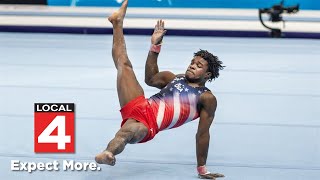 University of Michigan gymnast Frederick Richard discusses Olympic legacy ahead of Paris Games [upl. by Mihe111]