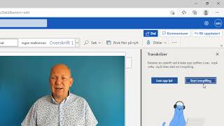 Automatisk transkribering av lydfiler i Word online [upl. by Gonzalez]