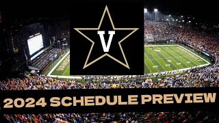 Vanderbilt 2024 College Football Schedule PreviewProjected Record [upl. by Aztilay]