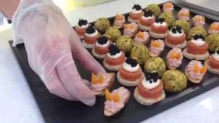 Canapes on presentation tray by Ideal Party [upl. by Eleira542]