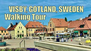 VISBY GOTLAND SWEDEN  ISLAND WALKING TOUR [upl. by Elisabetta]