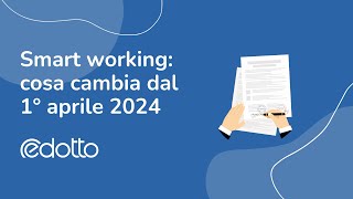 Smart working cosa cambia dal 1° aprile 2024  Video Guida [upl. by Alden207]