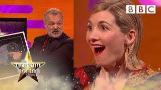 Jodie Whittaker surprised with Silver Disc for Coldplay’s Yellow cover  Graham Norton Show  BBC [upl. by Yasdnil986]